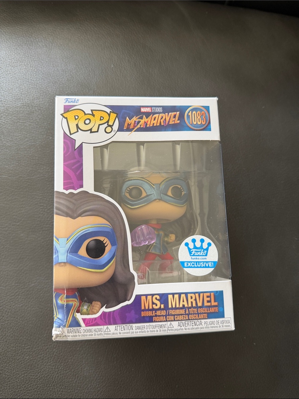 Funko Ms. Marvel Pop! Figure - Blue, Red, Gold, Purple